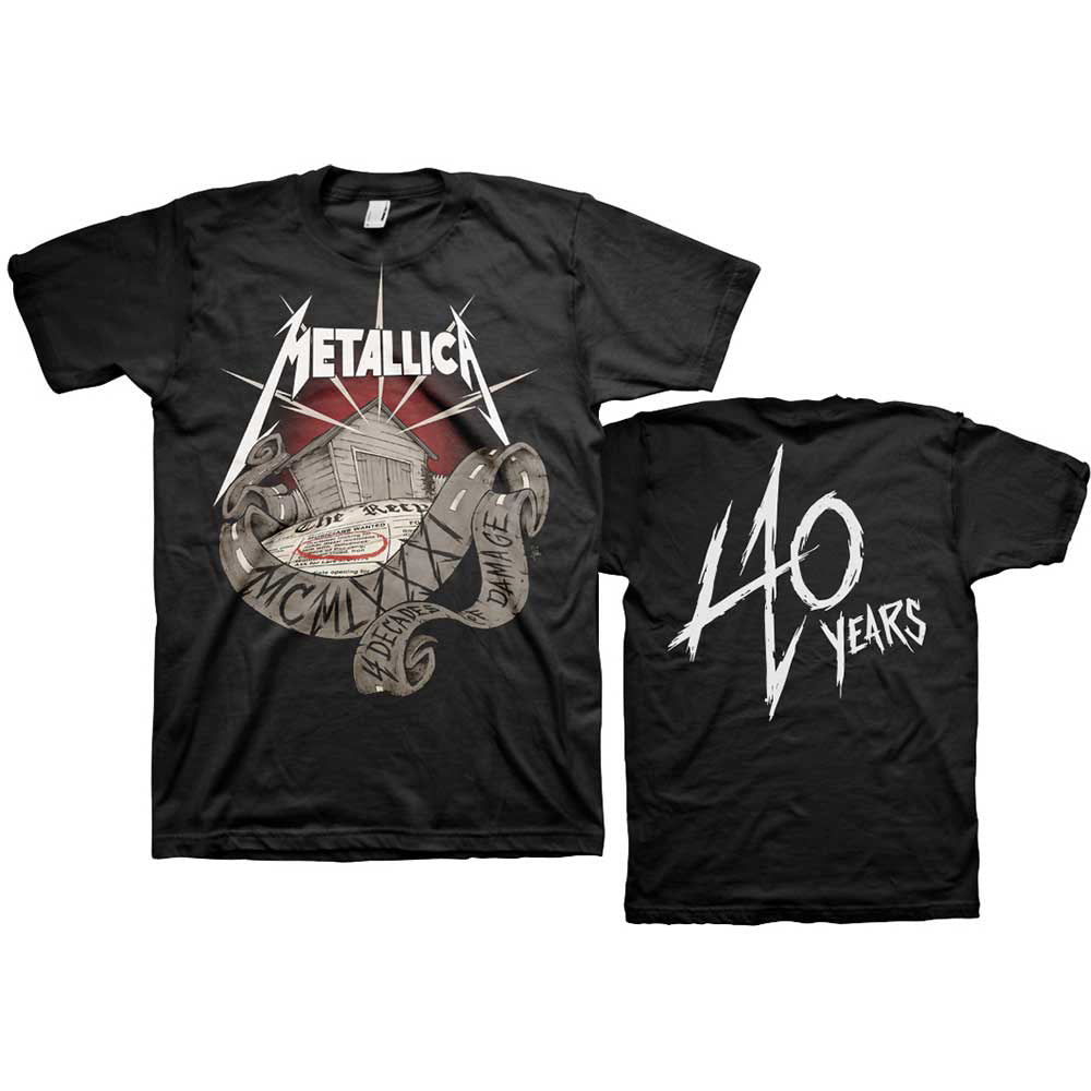 METALLICA - (結成 45周年 ) - 40th Anniversary Garage / バックプリントあり